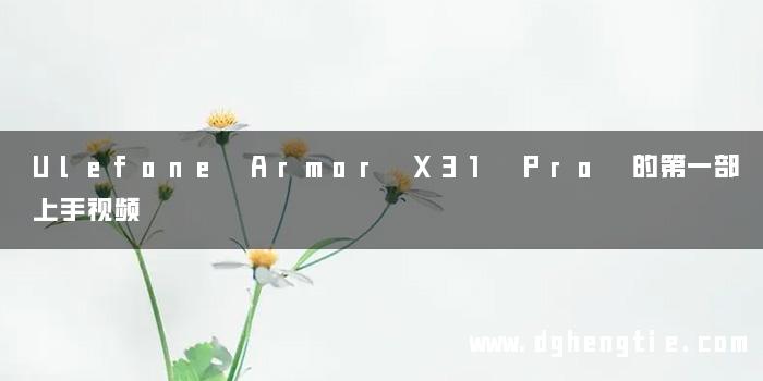 Ulefone Armor X31 Pro 的第一部上手视频